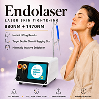 Machine laser de liposuccion, raffermissement cutané, endolaser, lifting facial par fibres, lipolyse laser 980nm+1470nm