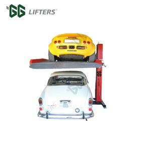 Nyaman hidrolik satu vertikal tunggal 2 mobil Hoist praktis sistem angkat mobil peralatan parkir - Product Image 3