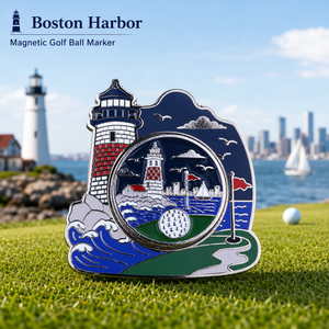 Wholesale Enamel Magnetic <b>Golf</b> Ball Marker with Custom Shape for <b>Golf</b> Accessories and Pro Shop Sales - Product Image 1