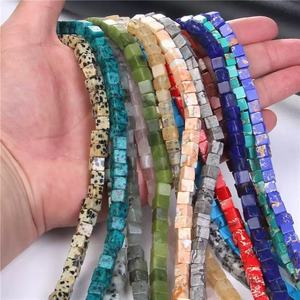 Venta al por Mayor <span class=keywords><strong>de</strong></span> Piedras Preciosas <span class=keywords><strong>de</strong></span> Jade Emperador <span class=keywords><strong>de</strong></span> 4*4 mm, Cuentas Sueltas Cuadradas <span class=keywords><strong>de</strong></span> Ágata Natural para la Fabricación <span class=keywords><strong>de</strong></span> Joyería DIY - Product Image 5