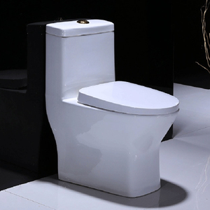 Piso barato mudo Flushing siphonic de una pieza agua armario de baño de cerámica wc - Product Image 4