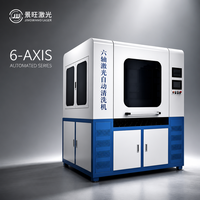 Machine de nettoyage laser robotisée à six axes, programmation automatisée, traitement de surface de précision pour la fabrication des métaux, 100W 200W, ROI élevé