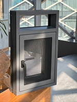 Ventanas de Doble Vidrio con Perfil de Aleación de Aluminio, Diseño Moderno y Minimalista, Apertura Horizontal, Excelente Ventilación, para Exteriores