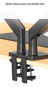 NB G32 Hợp kim nhôm 22 "-32" <span class=keywords><strong>Dual</strong></span> <span class=keywords><strong>LCD</strong></span> <span class=keywords><strong>LED</strong></span> <span class=keywords><strong>Monitor</strong></span> núi gas mùa xuân cánh tay chuyển động đầy đủ Màn hình chủ Hỗ trợ tải 3-15 kg mỗi - Product Image 6