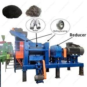 High quality Industrial Used car motorcycle Tyre recycling waste rubber tires products crushing tire crushing machine for sale