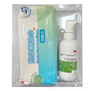 3M Cavilon Gentle Cleansing Wipes 60pcs With 236ml Dry Skin Cleansing Liquid Set For Sensitive Skin Care - Product Image 1