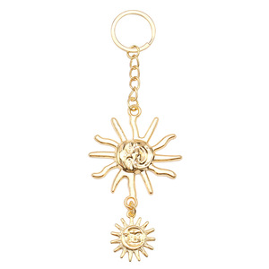 Llavero con colgante de metal de sol y luna, dijes de aleación de zinc, regalo unisex, accesorios decorativos - Product Image 5