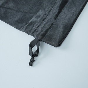 Sac cadeau pour bijoux en gros d'usine, pochette à cordon bleue, sac en soie avec logo personnalisé, sac anti-poussière - Product Image 2