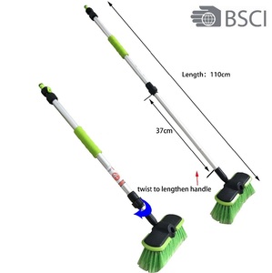 <span class=keywords><strong>Brosse</strong></span> de lavage de <span class=keywords><strong>voiture</strong></span> télescopique HONGBO noire avec matériaux PP/PVC/EVA et aluminium - Product Image 1