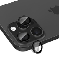 Protection d'objectif d'appareil photo pour iPhone 18 17 Pro 16 Plus 15 Pro Max iPhone Duo, Film de positionnement intégré Eagle Eye
