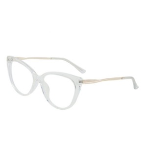 Retro uomo <span class=keywords><strong>s</strong></span> e donna <span class=keywords><strong>s</strong></span> <span class=keywords><strong>Cat</strong></span> <span class=keywords><strong>Eye</strong></span> Tr90 metallo primavera gambe occhiali Anti blu luce montatura occhiali - Product Image 6