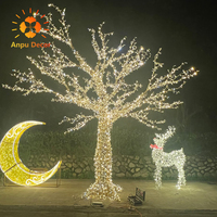 ANPU Outdoor Weißer Ahorn LED-Weihnachtsbaum mit IP65-Schutzklasse und 50.000 Stunden Lebensdauer