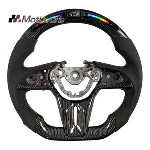 Volant sport en fibre de carbone rouge personnalisé avec LED pour Nissan R35 GT-R GT-R50 T-Spec Nismo 2017-2024 – Design amélioré - Product Image 1