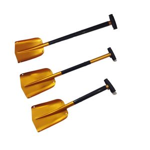 Pelle à neige portable en aluminium pour usine, 66-110 cm, avec poignée en D détachable, multifonction, pour camping et situations d'urgence en extérieur - Product Image 2