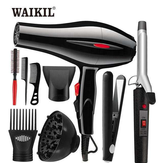 WAIKIL Wholesale High Quality Professional Salon Hair Dryer Set Multi-functional Beauty Kit