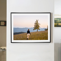 Boarding Arts AL-16 Bingkai Foto Aluminium Alloy Profil Tipis Modern - Ringan, Cetak Digital, Bentuk Persegi Panjang, Untuk Penggunaan di Meja