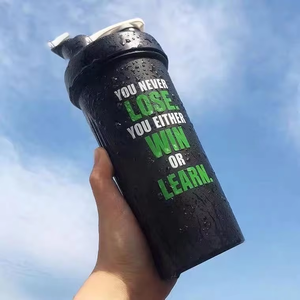 Wholesale Custom Logo 400ml 600 Workout Gym Sport Plastic Protein <strong>Shaker</strong> Bottle Shake Cup Water BPA Free Sample - Product Image 6