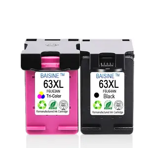 HPため63XL High Yield Color Non-オリジナルInk Cartridge F6U64AN 63XL Ink CartridgeためHP DeskJet 1112 2130 Ink Tank 63XL 63