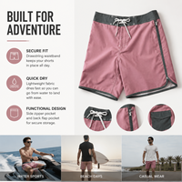 Shorts de bain YILONG pour hommes, séchage rapide, extensibles dans 4 directions, pour la natation et le surf