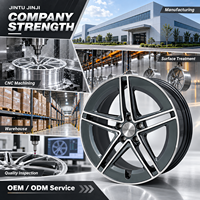 Jantes forgées 6061-T6 à cinq branches, finition usinée gris anthracite, concaves peu profondes, 18-22 pouces, 5x112 5x114.3 pour BMW Audi Mercedes-Benz