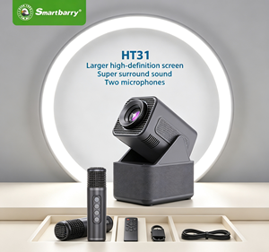 โปรเจคเตอร์พกพา HT31 ความละเอียด 720p มินิโปรเจคเตอร์ความสว่างสูง สำหรับดูหนังที่บ้าน ฉายภาพยนตร์บนผนังห้องนอน หอพัก โปรเจคเตอร์สำหรับดูหนังในร่ม - Product Image 1