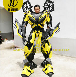 Disfraz de Bumble <span class=keywords><strong>Bee</strong></span> LED para adultos, <span class=keywords><strong>Robot</strong></span> transformador portátil para actuación de baile en escenario - Product Image 5