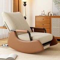 Fauteuil à bascule de luxe, fauteuil de détente individuel, petit canapé pour salon, chambre, salle à manger, mobilier de maison moderne pour villa