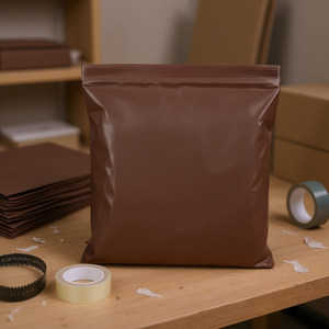 Bolsas de Polietileno Marrón con Cierre Hermético, 12 x 12 Pulgadas, Paquete de 100 - Product Image 2