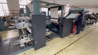 Machine d'impression flexographique haute vitesse 2 couleurs double face rouleau à feuille pour l'impression et la découpe de cahiers et carnets ZR1020F2-2HT