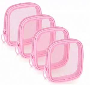 Large Capacity Transparent Cosmetic case Portable Toilet <b>Bag</b> <b>Set</b> Mesh Pouch Traveling <b>Bag</b> Makeup Organizer Cheap Mesh <b>Wash</b> <b>Bag</b> - Product Image 3
