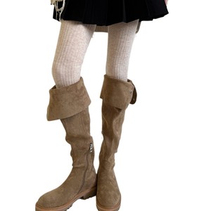 Nouvelles Collants Midi Rayées Verticales Automne Hiver en <span class=keywords><strong>Laine</strong></span> Chaude Amincissants Gris Antidérapants Taille Moyenne Simples Printemps - Product Image 5