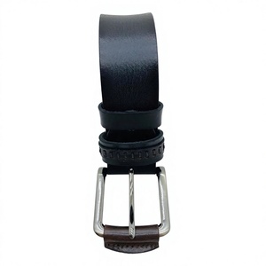 Ceintures en cuir de vache 100% authentique imperméables avec boucle en acier, designs personnalisables, support OEM ODM, pour hommes, élégantes, formelles, les plus vendues - Product Image 4