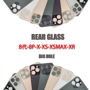 Verre <span class=keywords><strong>arrière</strong></span> avec logo de remplacement pour <span class=keywords><strong>iphone</strong></span> 8 <span class=keywords><strong>x</strong></span> xs xsmax xr 11 11pro 11promax 12 12pro 12promax verre <span class=keywords><strong>arrière</strong></span> grand trou - Product Image 5
