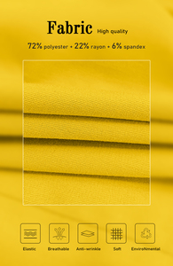 Set di Uniformi Elasticizzate per Infermiere, Completi alla Moda con Top e Pantaloni, Logo Personalizzabile, per Ospedali e Servizi Medici - Product Image 2