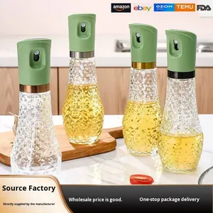 Bouteille pulvérisateur d'<span class=keywords><strong>huile</strong></span> d'olive créative en verre réutilisable 2-en-1 de 260 ml pour cuisine et barbecue - Product Image 2