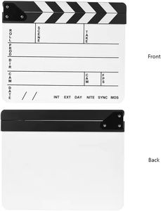 Film Directeurs Clapboard Photographie Studio Photo Vidéo TV Acrylique Clapper Board Dry Erase Film Slate Cut <span class=keywords><strong>Action</strong></span> Scene - Product Image 3