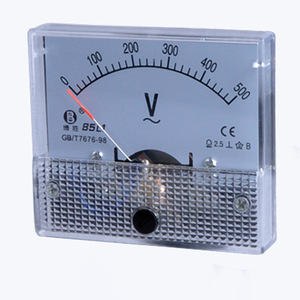 Voltmètre 85L1 500V AC, type pointeur, monophasé, classe 1.5 de précision, matériau ABS - Product Image 1