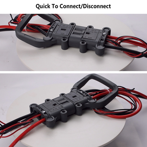 Conector Rema de 80A 160A 320A 150V con Contactos de Cobre, Carcasa de <span class=keywords><strong>PC</strong></span>, Conector Hembra y Macho de Carga Rápida <span class=keywords><strong>para</strong></span> Vehículos Eléctricos y Montacargas - Product Image 6