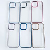 Casing HP Transparan TPU Anti Benturan Warna-warni Laris untuk iPhone 13 13 Pro 13 Pro Max