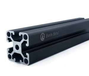Profilés industriels en alliage d'aluminium anodisé <span class=keywords><strong>noir</strong></span> 4040, extrusion <span class=keywords><strong>40x40</strong></span>, 6063-T5, 6 mètres, longueur personnalisée, pliage - Product Image 1
