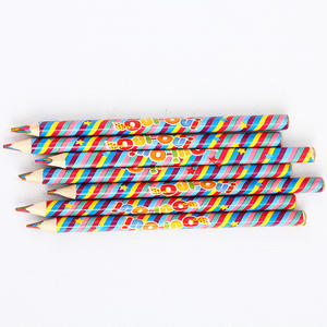 New Arrival Custom Logo 4-in-1 Mixing Color Lead Rainbow <b>Pencil</b> for Kids' Painting & Drawing - Product Image 1