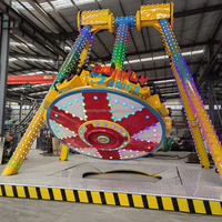 Manège de fête foraine à sensations fortes : Mini Pendule Frisbee à 12 places pour parc d'attractions