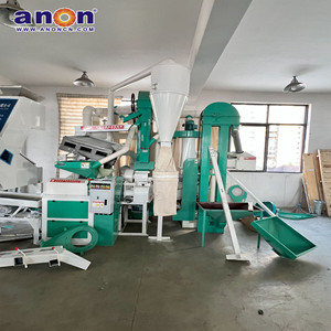 <span class=keywords><strong>Anon</strong></span> 15S Juego completo Equipo de molienda de arroz combinado Máquina de molienda de arroz de cáscara completa automática - Product Image 6