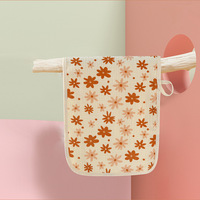 Meilleure serviette pour bébé en coton, petite, rectangulaire, motif ours arc-en-ciel rose, serviette d'épaule apaisante, lingettes pour bébé, serviettes pour nouveau-né