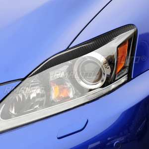 1 par de cubiertas de fibra de carbono real para faros delanteros de coche, para Lexus IS250 IS300 2006 2007 2008 2009 2010 2011 2012 - Product Image 6