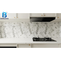 Armoires de cuisine en chêne de qualité supérieure, style européen moderne, laquées, pour villa de luxe