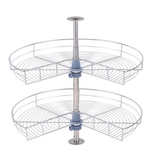 Modern Design 270 Degree Revolving Pull Out Wire Swivel Basket <b>Kitchen</b> <b>Storage</b> Corner Cabinet <b>Kitchen</b> Basket Revolving - Product Image 1