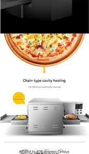 เตาอบพิซซ่าแบบสายพานลำเลียงไฟฟ้าแก๊สในอุโมงค์ สายพานลำเลียงสำหรับการแปรรูปอาหารสำคัญ สายการผลิต - Product Image 2