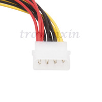 Kabel Pembagi Daya IDE 4Pin Tipe D Besar 4P Molex 1 Male To 3 Female Multiplier PC Fan Extension Big 4P Oneto Two Adapter