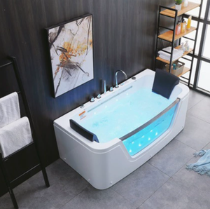 Baignoire îlot de luxe avec paroi vitrée panoramique, design <span class=keywords><strong>spa</strong></span> moderne pour salles de bain haut de gamme - Product Image 2